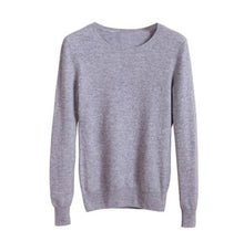 Load image into Gallery viewer, GCAROL 2019 Fall Winter Candy Knit Jumper Women 30% Wool Sweater Soft Stretch OL Render Knit Pullover Knitwear S-3XL