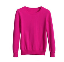 Load image into Gallery viewer, GCAROL 2019 Fall Winter Candy Knit Jumper Women 30% Wool Sweater Soft Stretch OL Render Knit Pullover Knitwear S-3XL