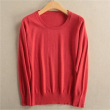Load image into Gallery viewer, GCAROL 2019 Fall Winter Candy Knit Jumper Women 30% Wool Sweater Soft Stretch OL Render Knit Pullover Knitwear S-3XL