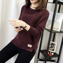 Load image into Gallery viewer, Autumn sweater 2019 Winter women fashion sexy o-neck Casual women sweaters and pullover warm Long sleeve Knitted Sweater