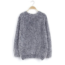 Load image into Gallery viewer, H.SA Women Winter Sweater Oneck Mohair Casual Loose Knit Pullover Cheap Warm Soft Sweaters Pull Femme Jumper casaco feminina