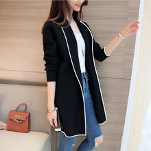 Load image into Gallery viewer, Gaganight New Fashion Women Cardigan Autumn 2019 Cardigans Office Lady Long Coat Sweater Female Solid Plus Size Loose Tops
