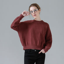 Load image into Gallery viewer, Toyouth Crop Sweater Female Loose Solid Long Sleeve Women Sweaters and Pullovers Korean Style Knitted Jumpers Sweaters