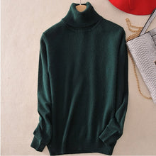 Load image into Gallery viewer, Cashmere Sweater Women Turtleneck Women's Plus Size Knitted Turtleneck Winter Cashmere Sweater For Women Warm Sweaters Female