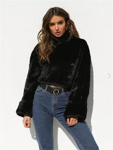 Load image into Gallery viewer, 2019 Fashion Women Turtleneck Sweaters Long Sleeve Soft Plush Autumn Winter Casual Sweater Thick Warm Faux Fur Pullover Tops