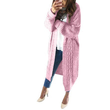 Load image into Gallery viewer, Women Long Cardigans Autumn Winter Stitch Poncho Knitted Sweater Female Large Size Shawl Cape Jacket Coat Trench Parkas
