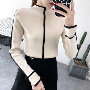 Female Soft Sweater Korean Style Skinny Winter Turtleneck Women Bodycon Basic Pullovers Long Sleeve Pull Femme Coat Female Top