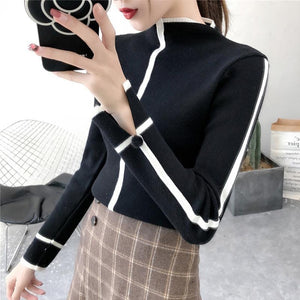 Female Soft Sweater Korean Style Skinny Winter Turtleneck Women Bodycon Basic Pullovers Long Sleeve Pull Femme Coat Female Top