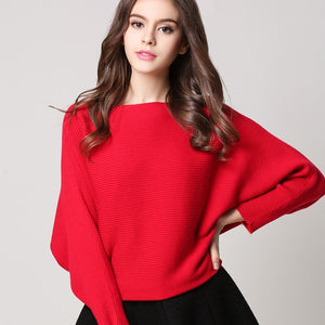 Bonjean Thick Knitted Tops Jumper Autumn Winter Casual Pullovers Sweaters Women Long Sleeve Big Loose Sweater Girls